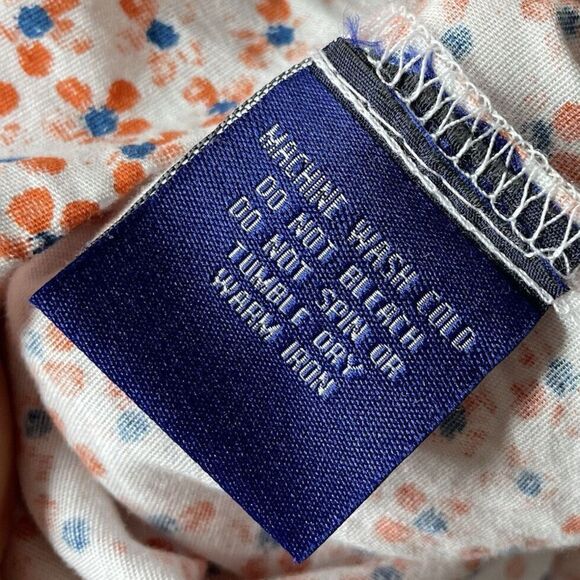 BILLY LONDON UK Shirt Mens XXL White Orange Floral Button Up Slim Fit Stretch - Picture 7 of 9